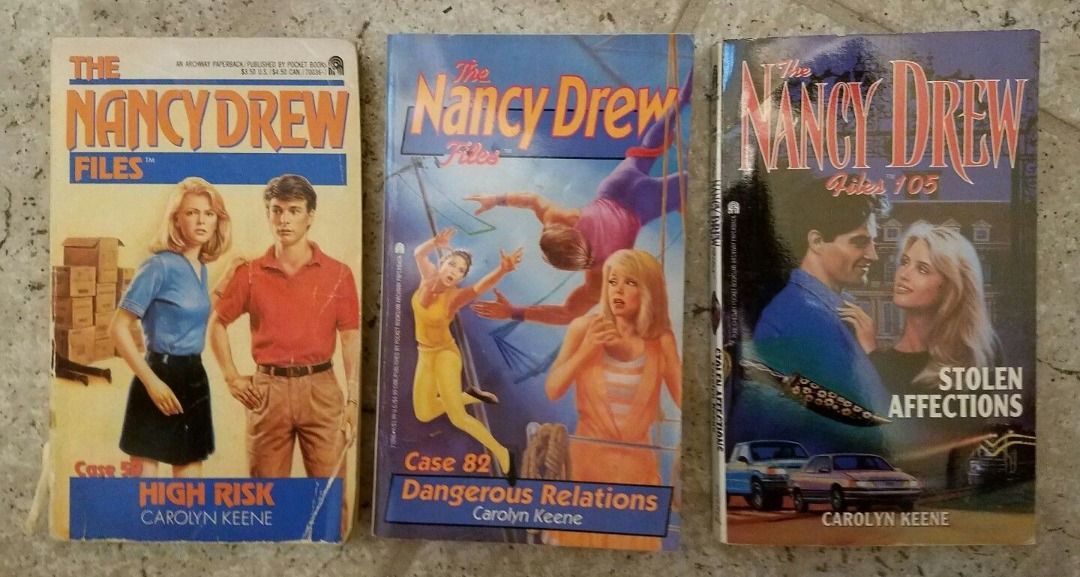 Nancy Drew Files (secondhand pocketbooks) (Category: Storybooks) located in Quezon City. Submitted by serena_shop (Listing ID 1283545413, Image 2). Description: P200 each Please send me a message..