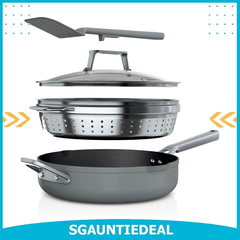 Ninja NeverStick PossiblePan, Premium Set with 4-Quart Capacity