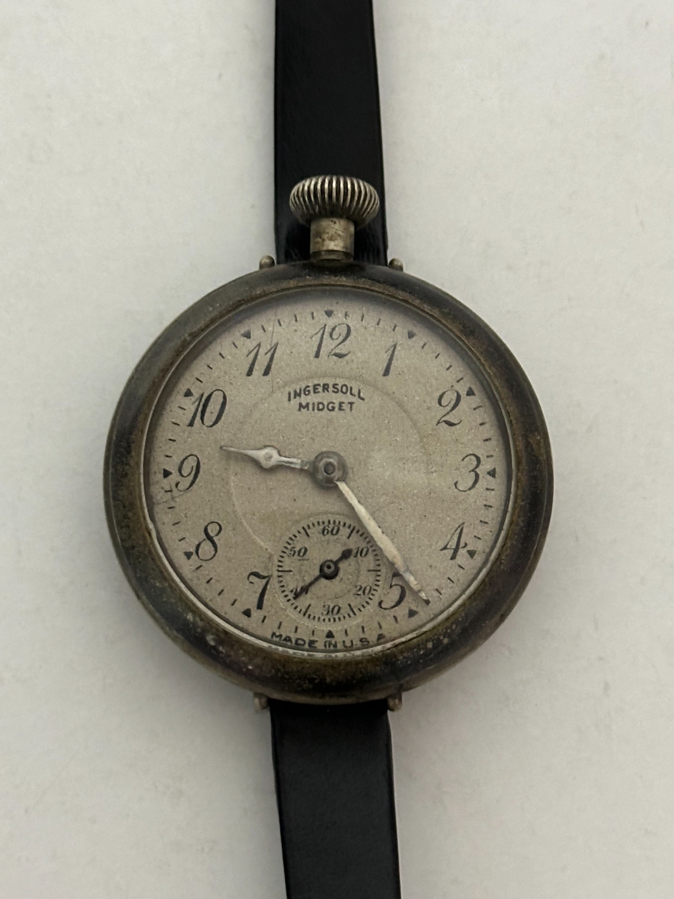 OFFER Vintage Ingersoll Midget Trench Watch