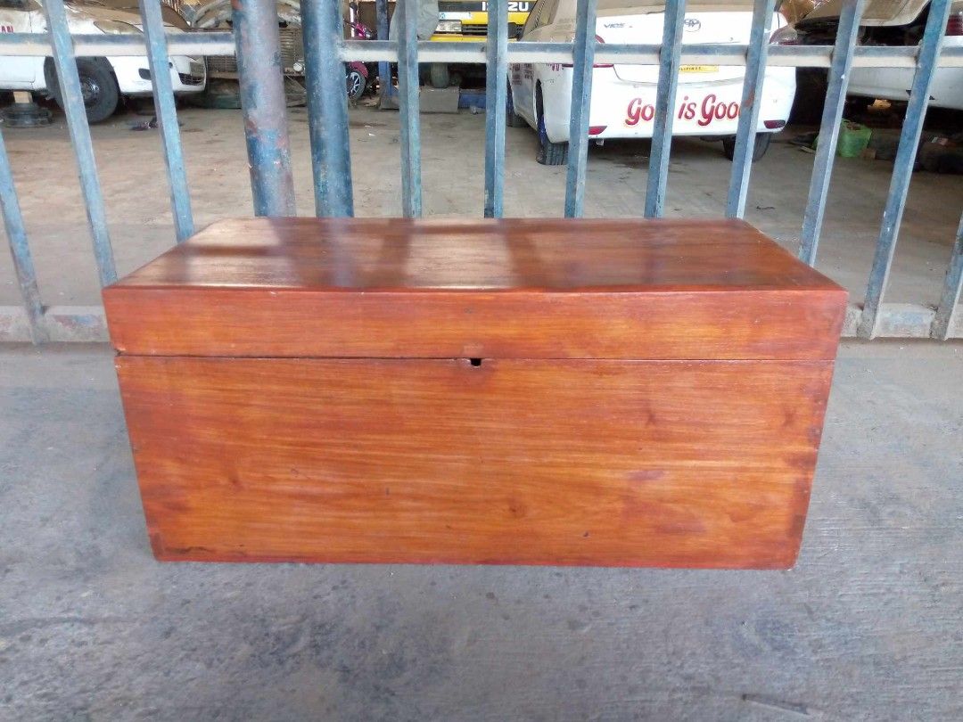 Old Baul (Category: Storage Boxes & Baskets) located in Paranaque City. Submitted by mommykiee (Listing ID 1283503699, Image 1). Description: Old Baul Made of narra wood Size: L31 W15 H14inch. Newly stripped & varnished Ready to use.