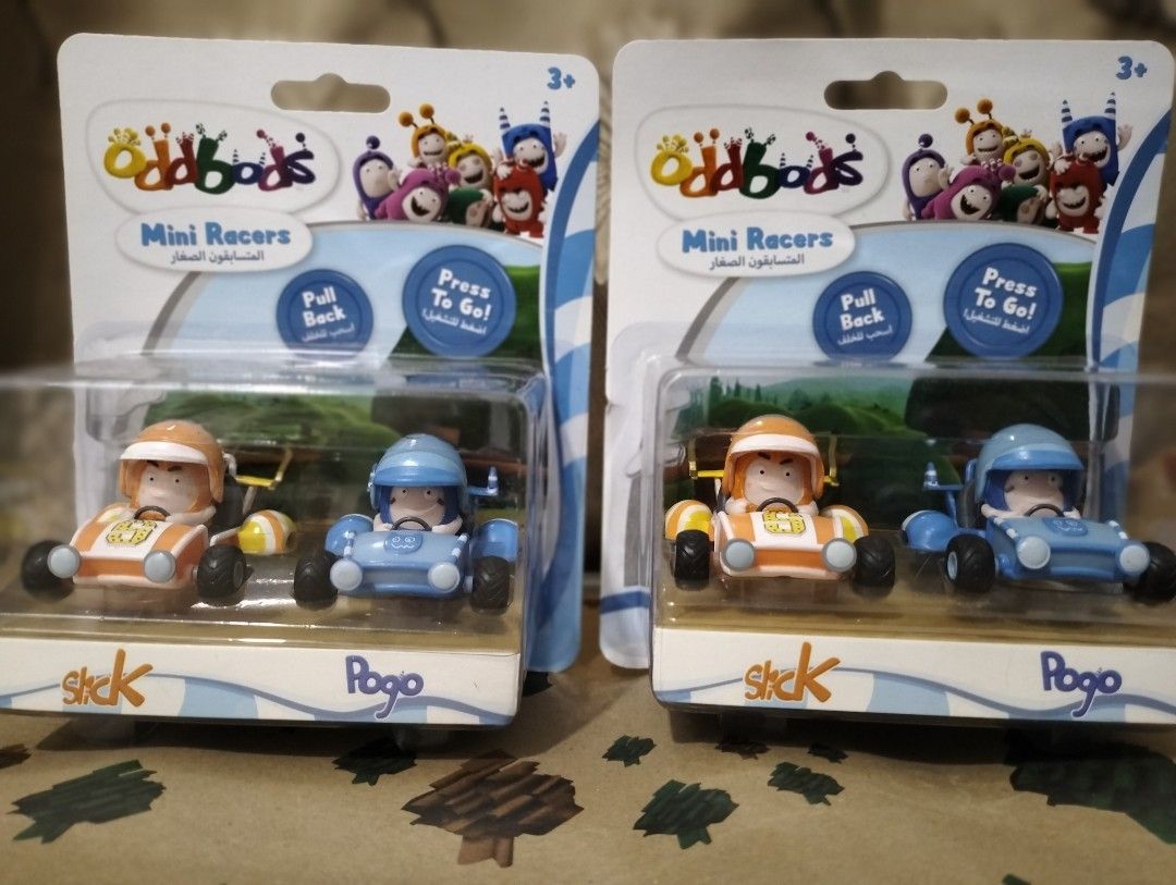 Round Pull Back Racers One animation Oddbods Mini Racers 2 in 1, 1/36 scale, Pull back racers ...