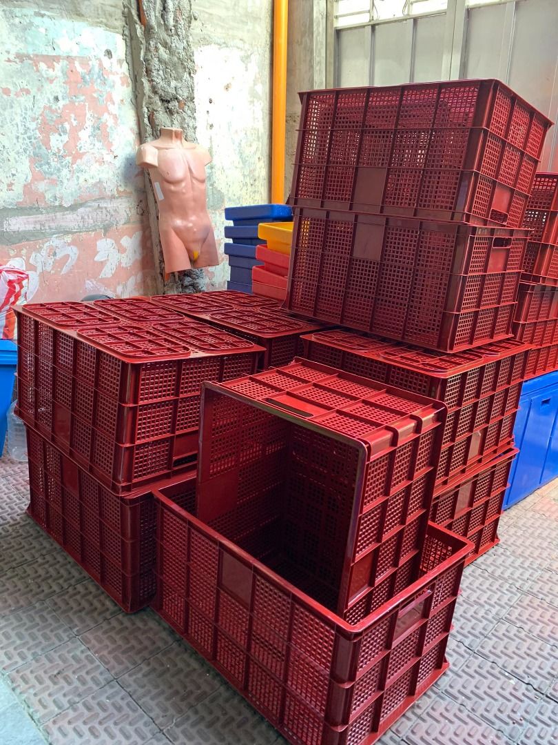 PLASTIC JUMBO CRATES (Category: Storage Boxes & Baskets) located in Caloocan City. Submitted by Ava_broklyn8888 (Listing ID 1283485092, Image 1). Description: PLASTIC JUMBO CRATES 735 X 535 X 390 MM PRE ORDER Minimum 10pcs.