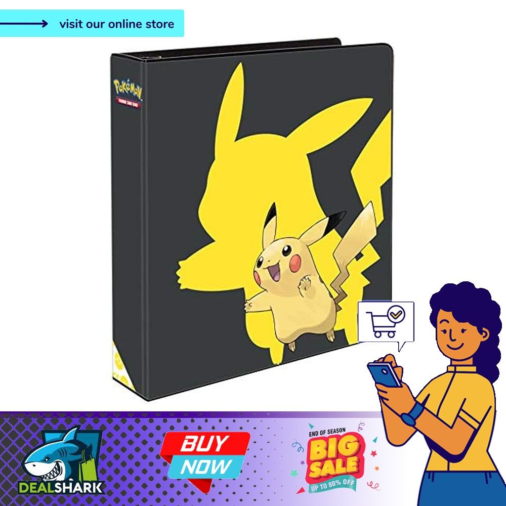 Pokemon Pikachu 3-Ring Binder Card Album, 2" Game (Original Binder),  Hobbies & Toys, Toys & Games on Carousell