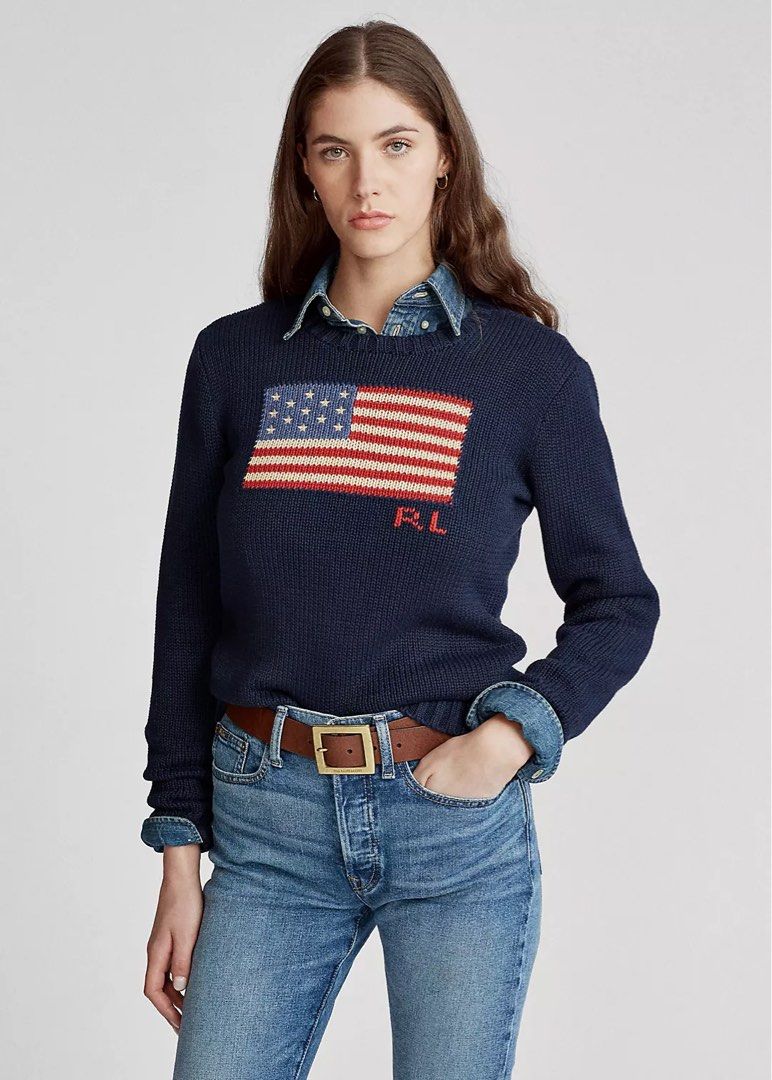 Ralph lauren store womens flag sweater