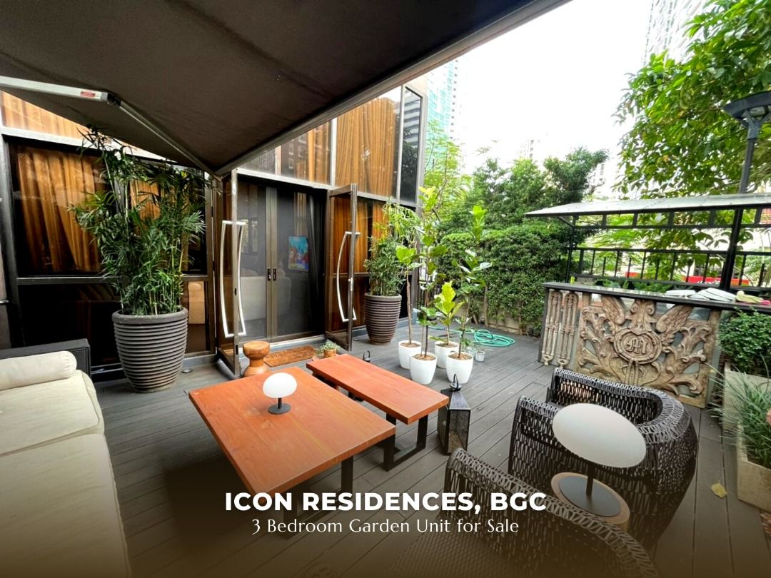 RARE! 3BR Garden Unit - Icon Residences BGC for Sale, Property, For ...
