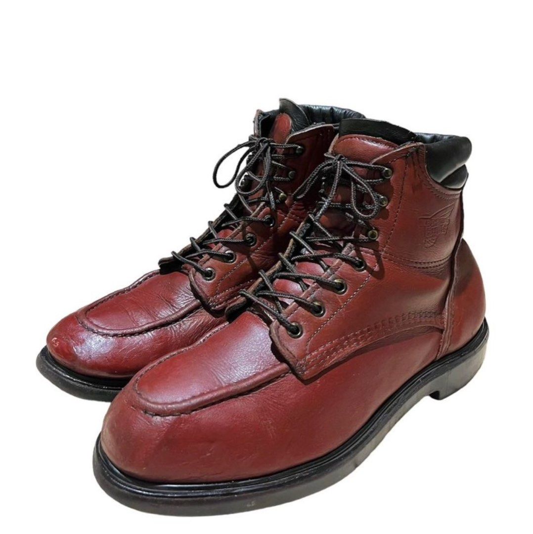 RARE VINTAGE RED WING BOOTS SUPERSOLE RED MOC TOE 202 MADE IN USA Men s Fashion Footwear Boots on Carousell