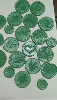 Ready Made Wax Seal Green Collection (with adhesive)