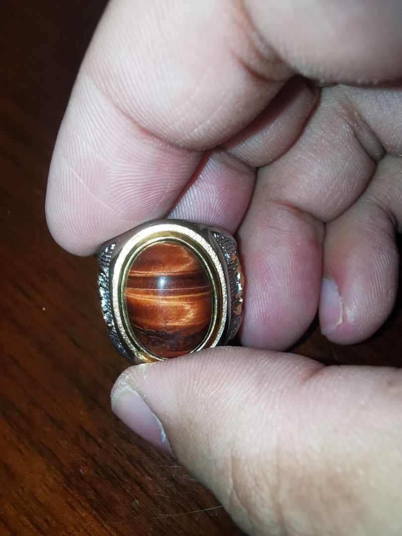 Red tigers eye ring sale
