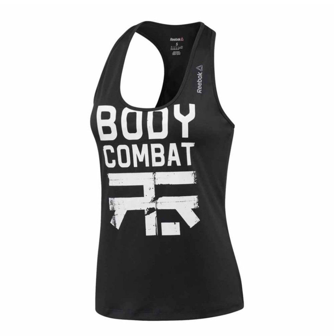 Reebok Les Mills Bodycombat Fitted Racerback Tank Women s Fashion
