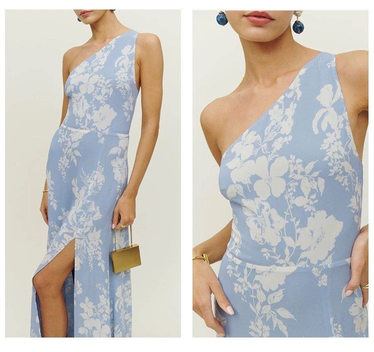 Reformation one shoulder dress deals