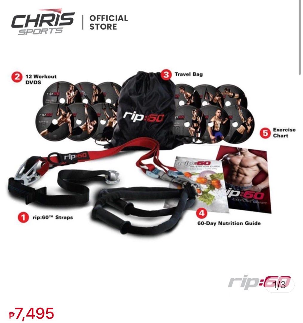 Rip 60 Suspension Trainer Sports Equipment Other Sports Equipment and Supplies on Carousell