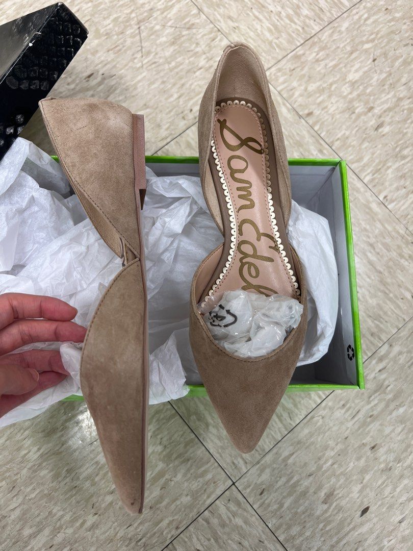 Sam edelman beige flats clearance