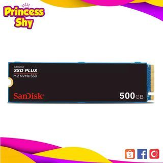 SanDisk 500GB SSD PLUS M.2 NVMe PCIe 3.0 M.2 Internal SSD Solid State Drive SDSSDA3N-500G