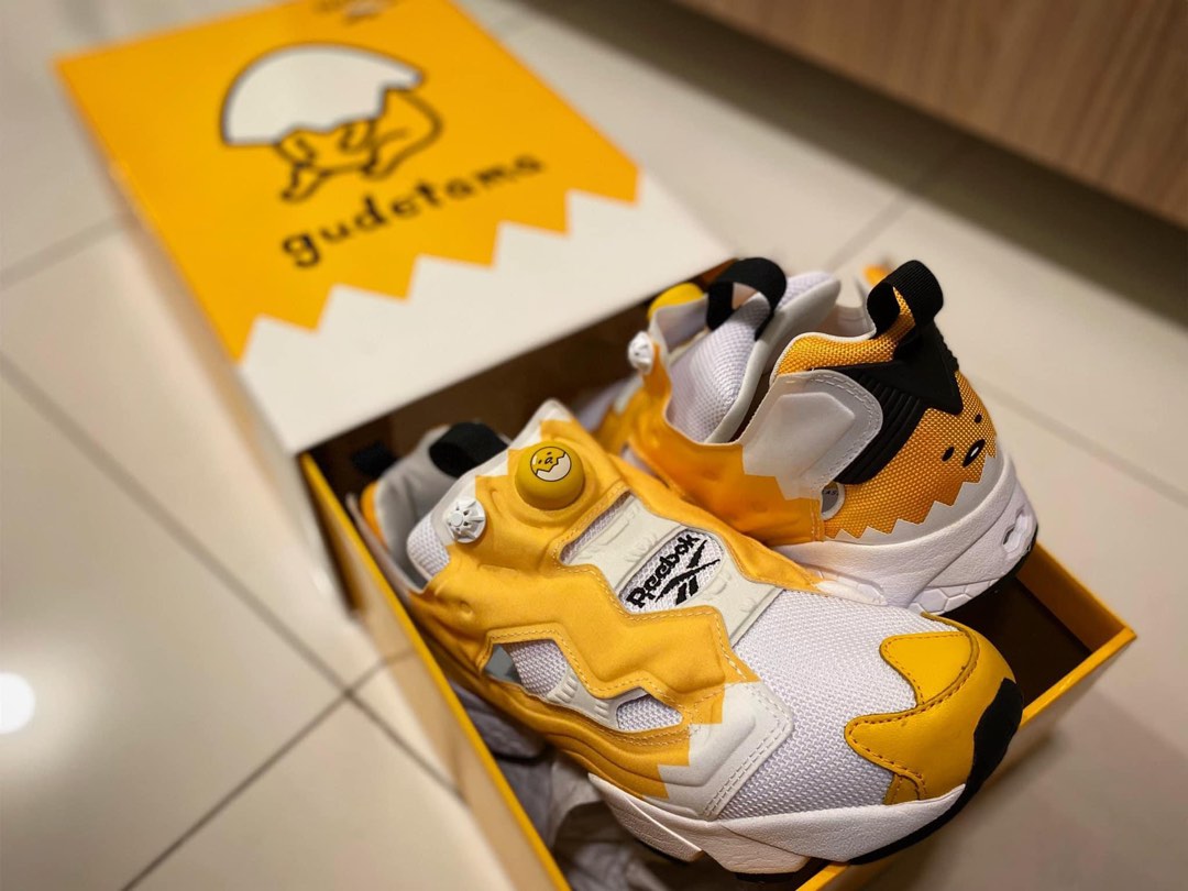 Sanrio x Reebok Instapump Fury Gudetama Men s Fashion Footwear