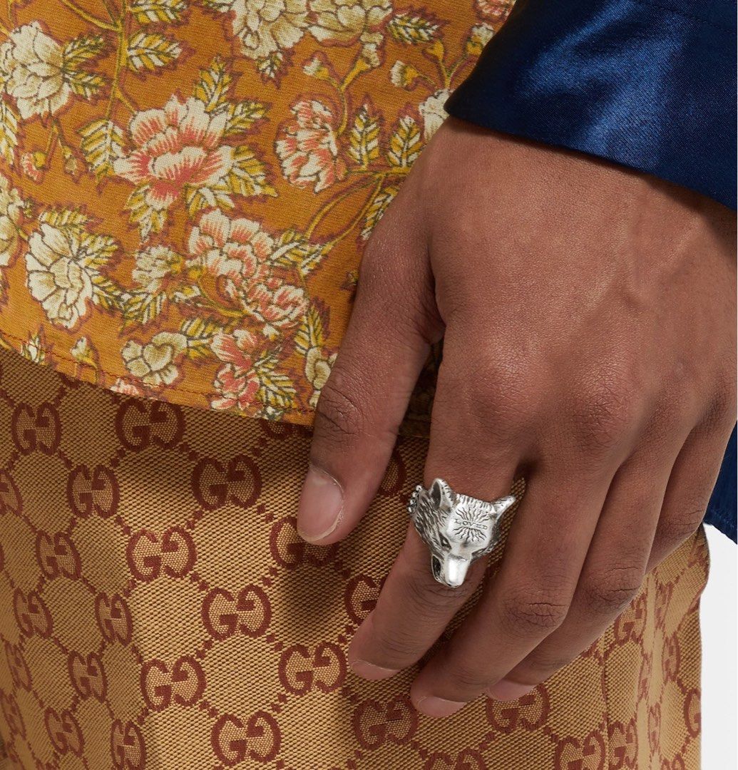 Size 16 Gucci Anger wolf ring Luxury Accessories on Carousell