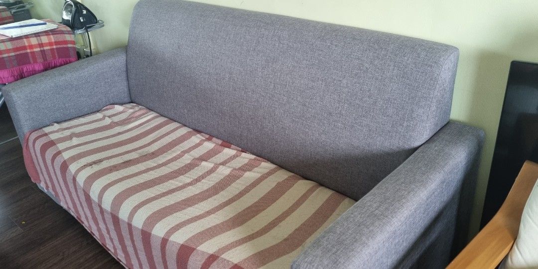 Sofa (Category: Sofas) located in Singapore. Submitted by sunflower_nish (Listing ID 1283445375, Image 3). Description: sofa is only 3 months old. it is a burn portion from iron . shared in the picture.