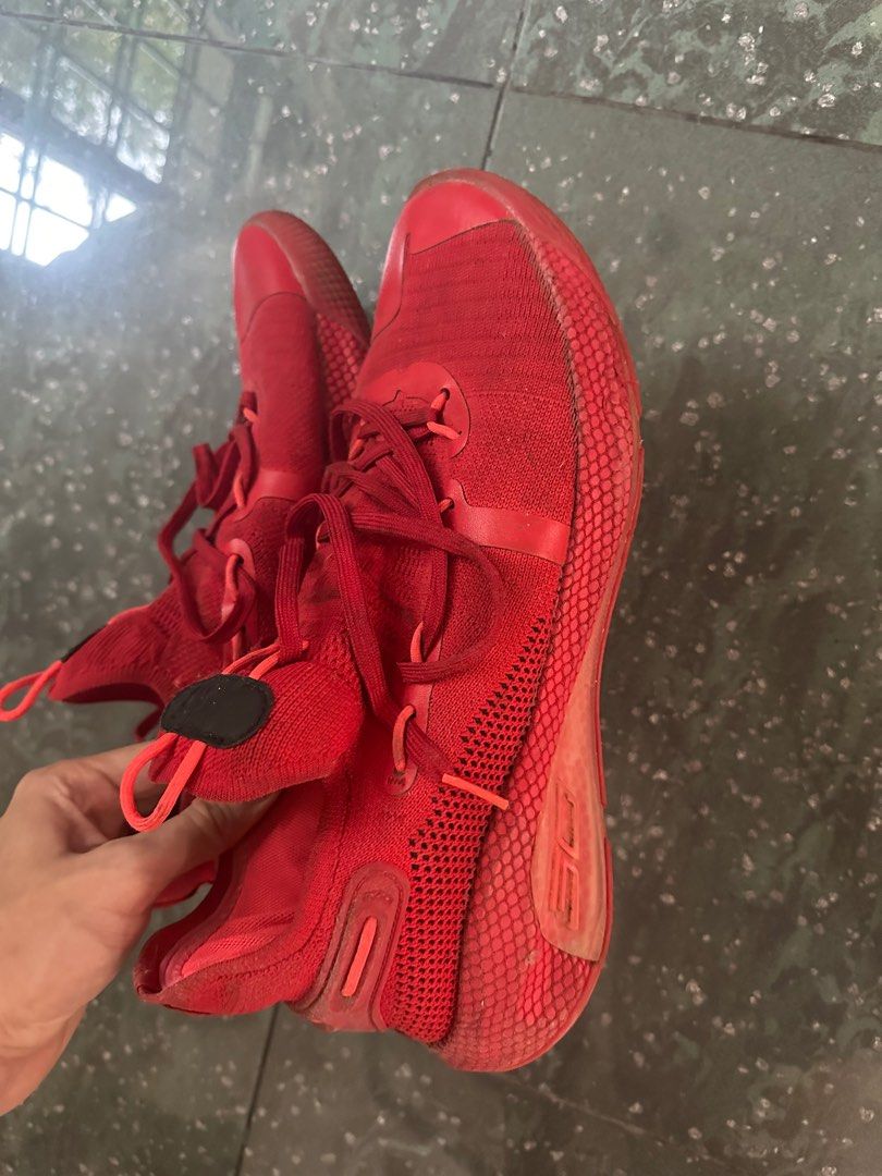 Stephen curry red shoes sale