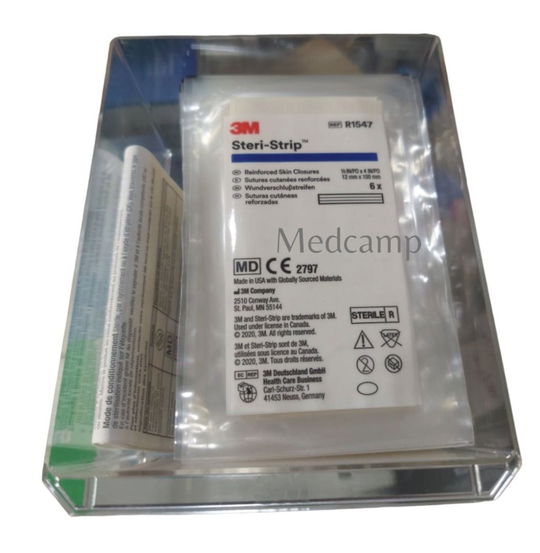 Steri-Strips 3M 1/2 inches 50's (Category: Medical Supplies & Tools) located in Manila. Submitted by medcamp (Listing ID 1283456182, Image 3). Description: Steri-Strips are typically used for cuts or wounds that aren't too severe, or for minor surgery. They help seal wounds by pulling the two sides of the skin together without making any contact with the actual wound. This reduces the chance of introducing any bacteria or other substances into th