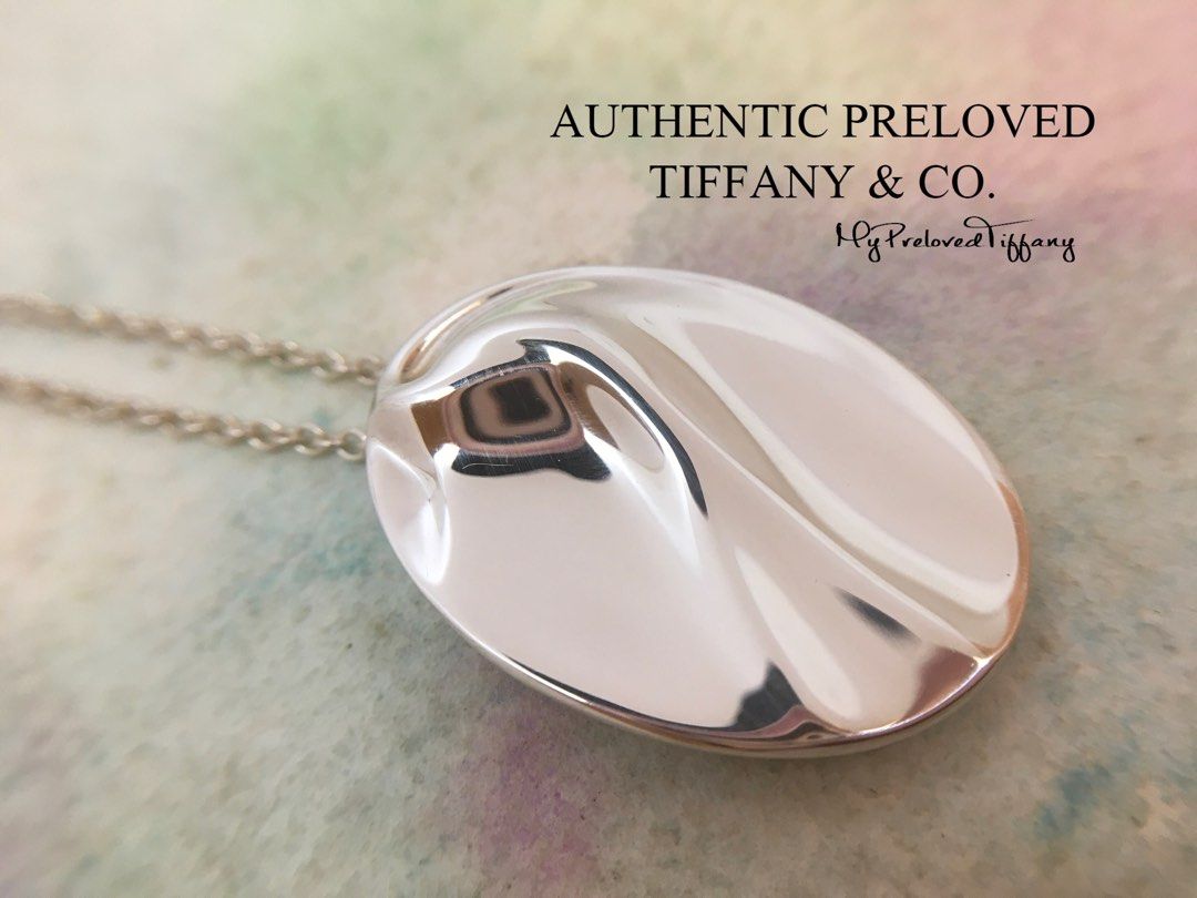 Excellent Authentic Tiffany Co. Elsa Peretti Large Aquarius Zodiac Necklace Silver 28