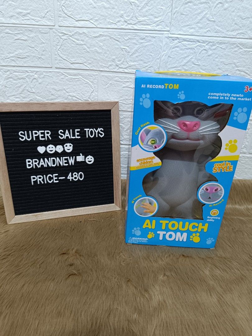 Talking Tom (Category: Interactive Toys) located in Quezon City. Submitted by mhoniqvela04 (Listing ID 1283533738, Image 1). Description: Brandnew Working No issue.