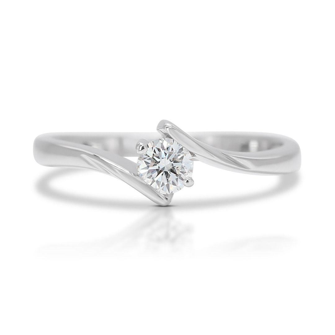 White gold solitaire ring online