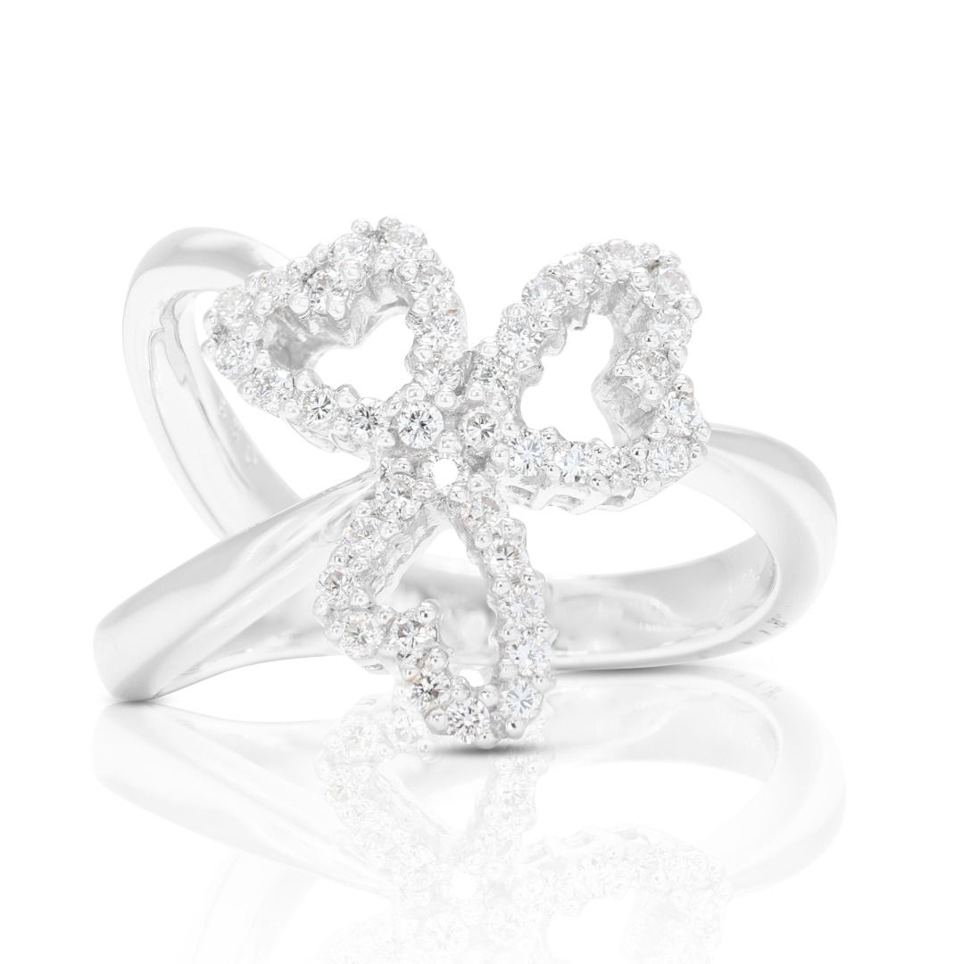 White flower new arrivals ring