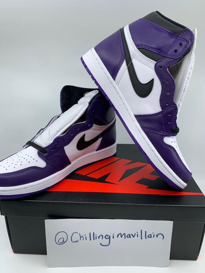 Purple shop jordans 1