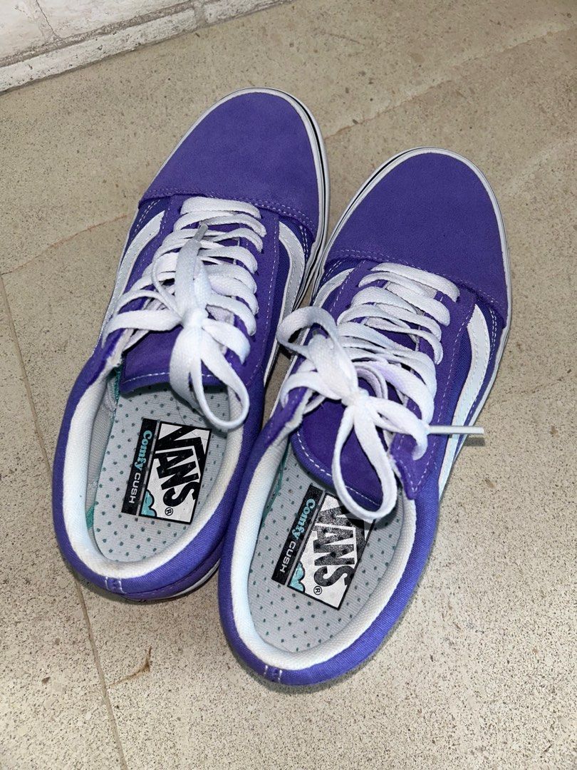 Vans Old Skool Purple Sneakers Women s Fashion Footwear Sneakers on Carousell