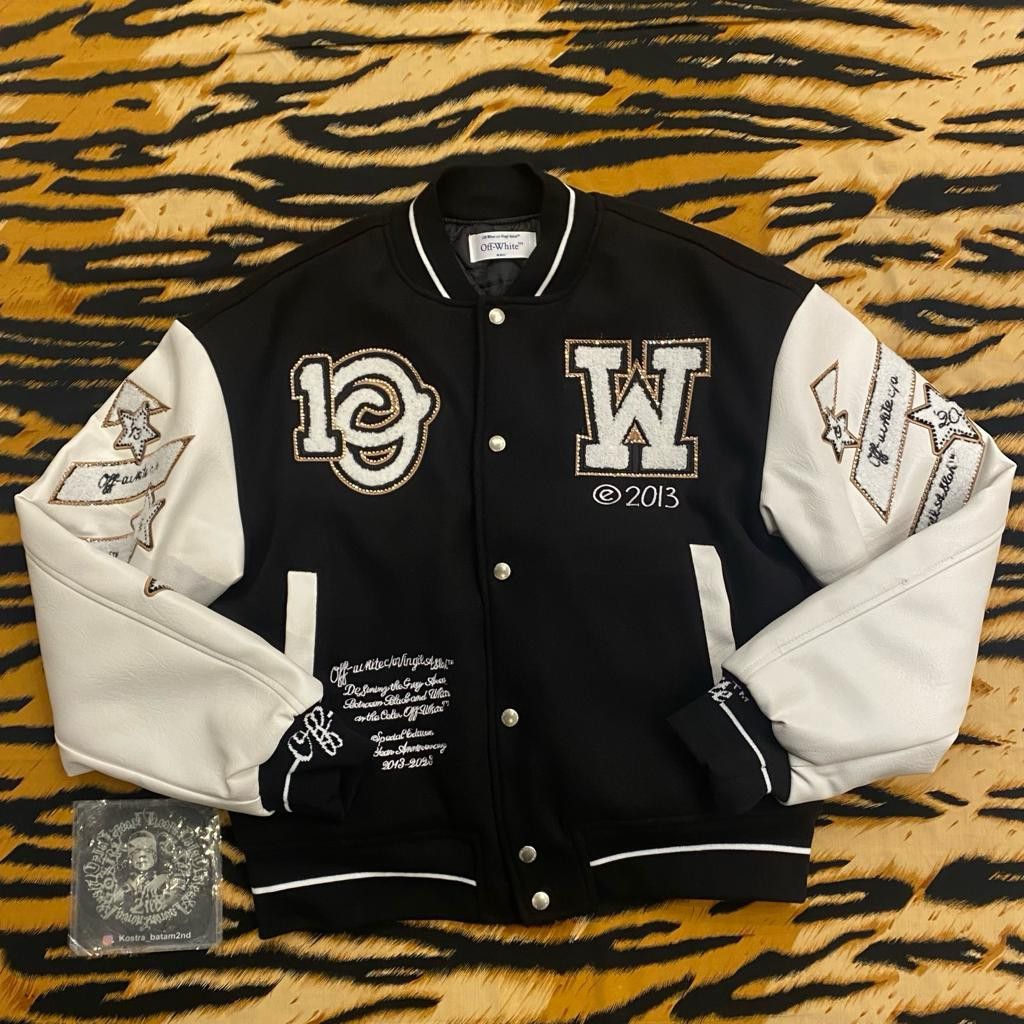 オフホワイト スタジャン 2013 OFF-WHITE オフホワイト レザー ウール 
