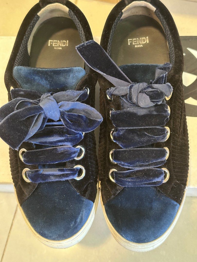 Fendi velvet sneakers hot sale