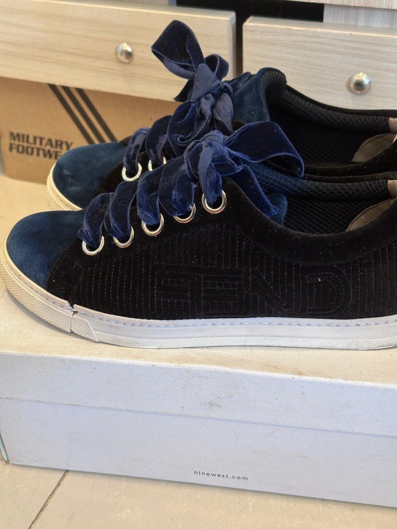 Fendi velvet sneakers shop