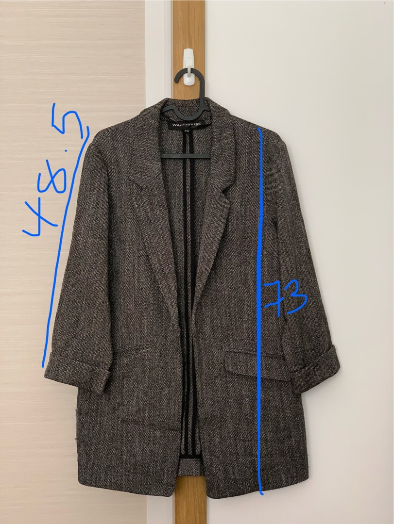 Warehouse chenille top tweed jacket