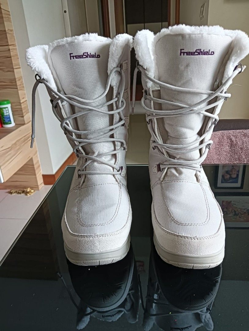 Knee length snow boots cheap