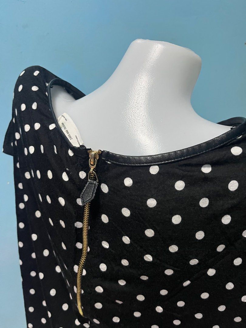 Zara black polka blouse (Category: Blouses) located in Angono. Submitted by buditha (Listing ID 1283445175, Image 2). Description: Preloved polka blouse Used twice.