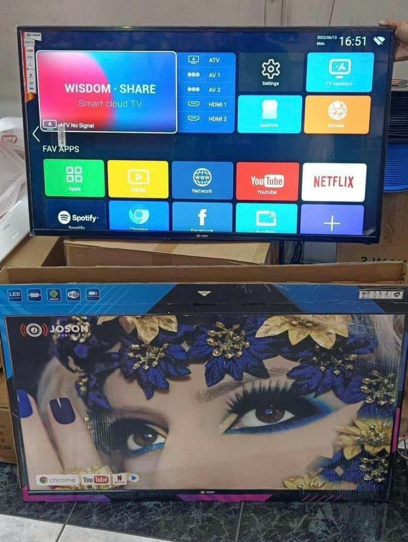 45" INCHES SMART & ANDROID TV (Category: TV) located in Quezon City. Submitted by st_jericho (Listing ID 1285859397, Image 3). Description: 📺 45" INCHES SMART & ANDROID TV 🏷️7,400 MEGRA A9 🏷️8,300 JOSON (digital tv) 🏷️8,600 TECHWOO 🏷️8,500 KTS (frameless digital tv) 🏷️18,600 SHARP 2T-c45cg1x ✅BRANDNEW ITEMS 🆓FREE STAND BASE 🆓FREE REMOTE CONTROL 🚚CASH ON DELIVERY 🚚PICKUP 📍LOCATION: QUIAPO, MANILA 🧾WARRANTY: 1 WEEK REPLACEMENT 12 MONTHS