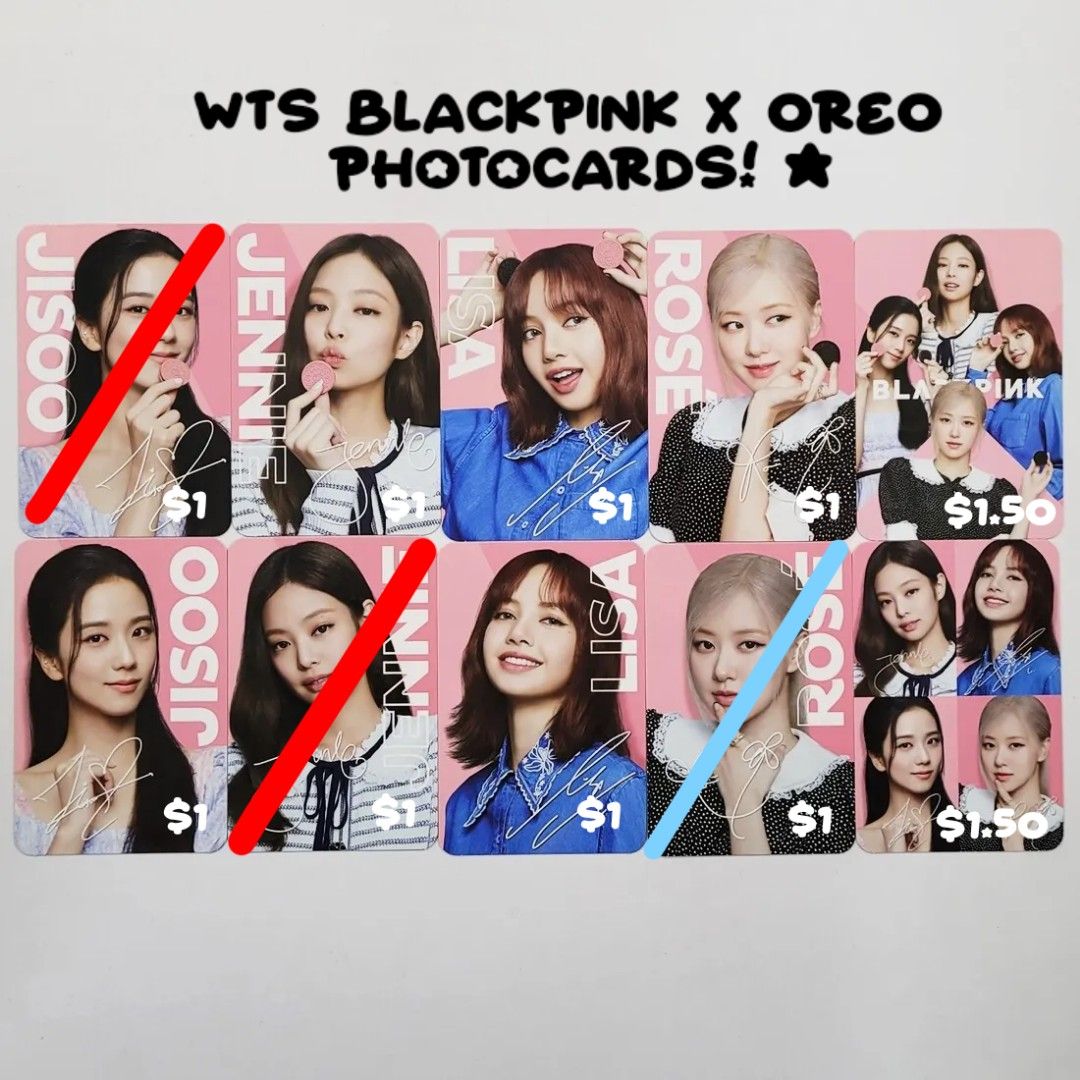 .⁠｡⁠*♪ [WTS] BLACKPINK X OREO PHOTOCARDS!