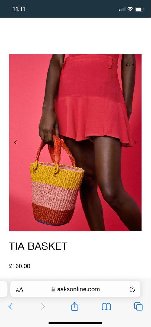 Aaks Tia raffia bag, Women's Fashion, Bags Wallets, Tote Bags on