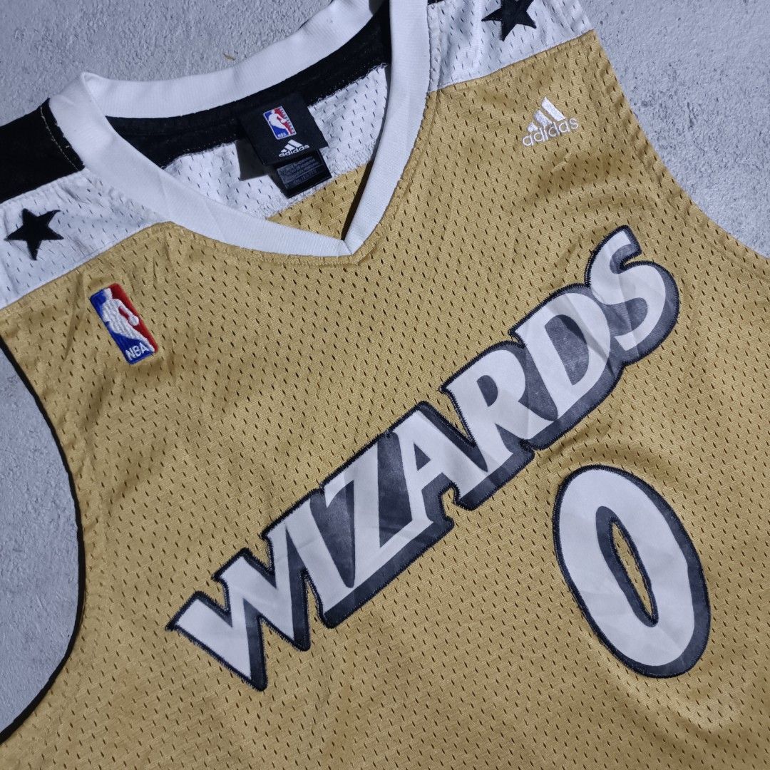 Gilbert arenas gold wizards hotsell jersey