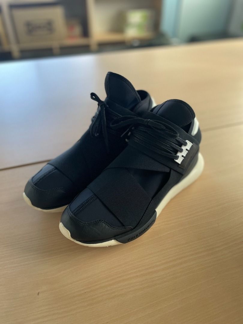 Y3 qasa black discount white