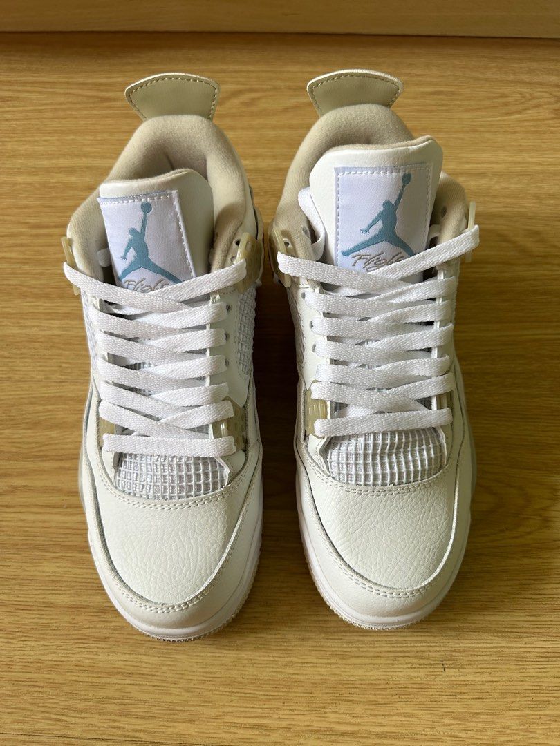 Air Jordan 4 Linen Sand (Category: Sneakers) located in Las Pinas. Submitted by t_p_a (Listing ID 1285861264, Image 2). Description: Unauthorized Authentic Used once Kept in excellent condition - no signs of wear and tear US 7.5 M/9 W.