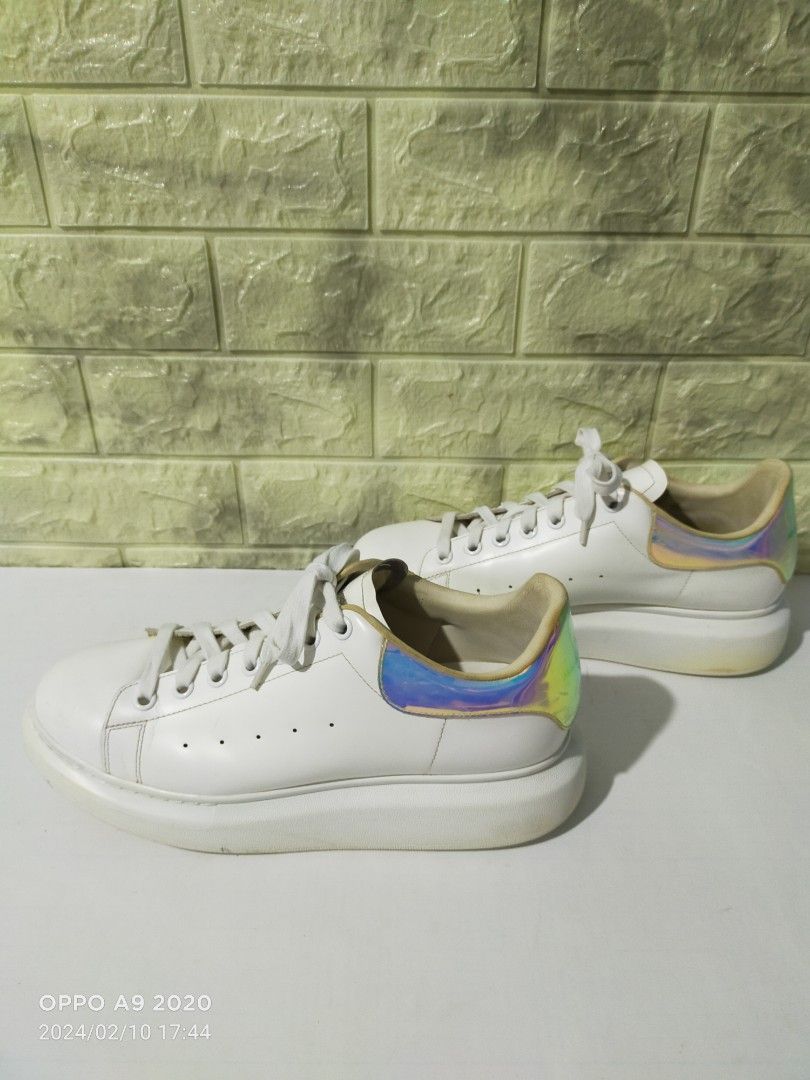 Alexander McQueen SSENSE Exclusive White Rainbow Oversized Sneakers –  BlackSkinny
