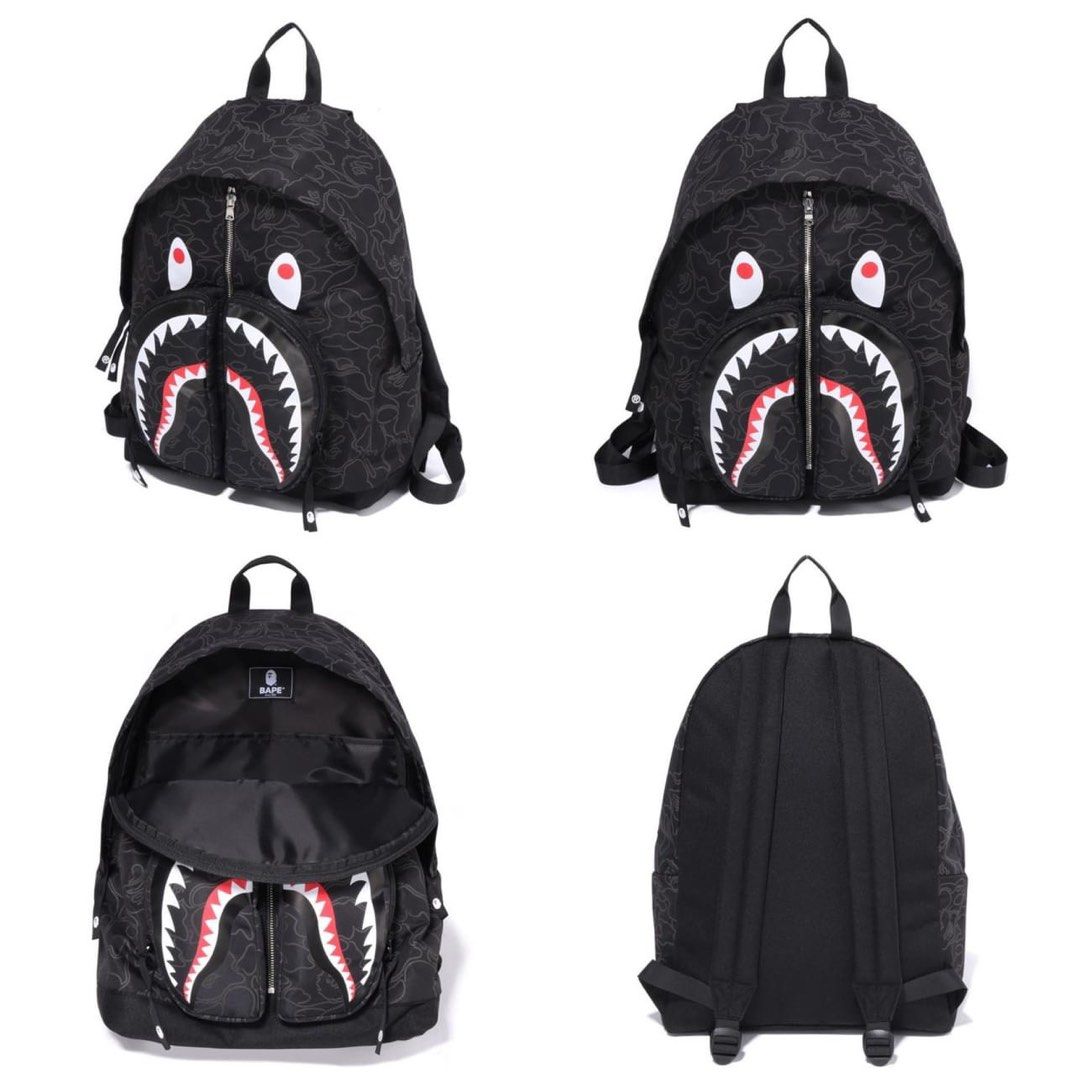 BAPE Shark Backpack, Women's Fashion, Bags Wallets, Backpacks on