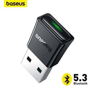 Baseus BA07 USB Bluetooth Adapter Bluetooth 5.3 for PC Laptop Wireless Speaker Audio Receiver USB Transmitter Driver-Free Installation High-Resolution Audio