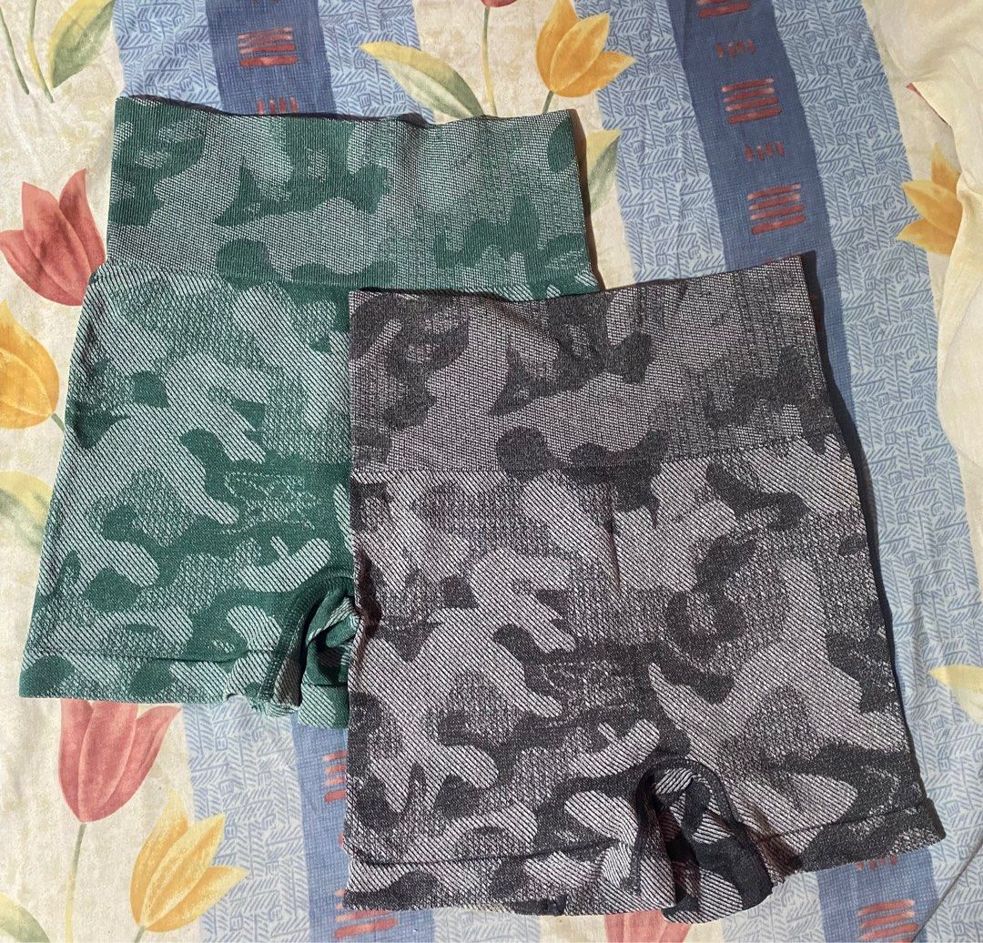Camouflage highwaist cycling (Category: Activewear) located in Quezon City. Submitted by shemboti (Listing ID 1285862451, Image 1). Description: Get two for only 120! For working out Rfs: impulsive buy haha .