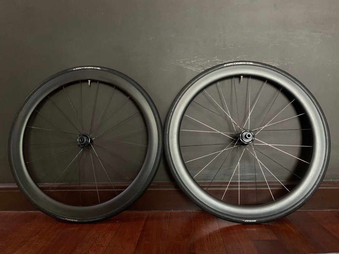 40mm carbon on sale disc wheelset