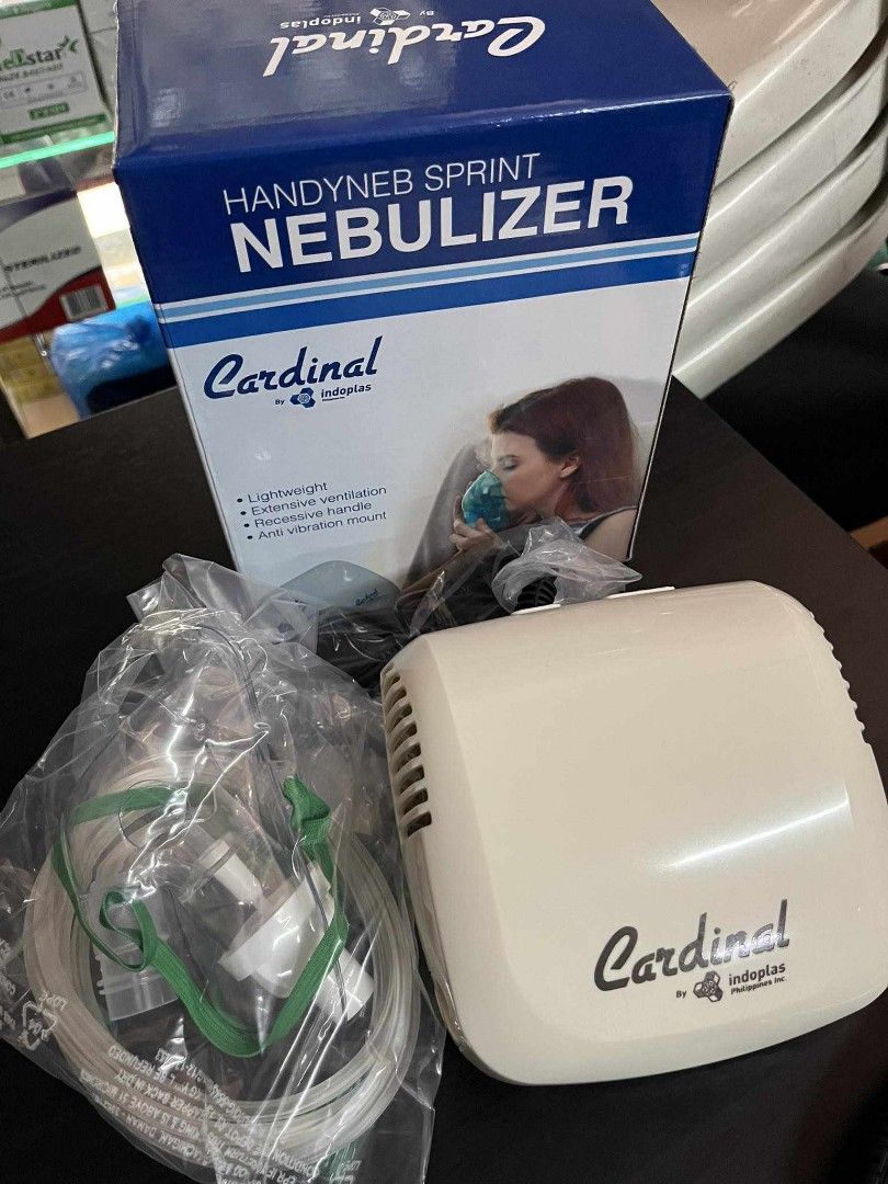 Cardinal by Indoplas Nebulizer (Handyneb Sprint) (Category: Medical Supplies & Tools) located in Quezon City. Submitted by pjfalogme21 (Listing ID 1285881728, Image 1). Description: Available for pick up and delivery. Same day delivery within Metro Manila and nearby provinces. We accept COD, Bank Transfer, and Gcash payment. Pm for more details..