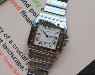 CARTIER 925 ARGENT PLAQUE OR G20M SWISS Luxury Watches on Carousell