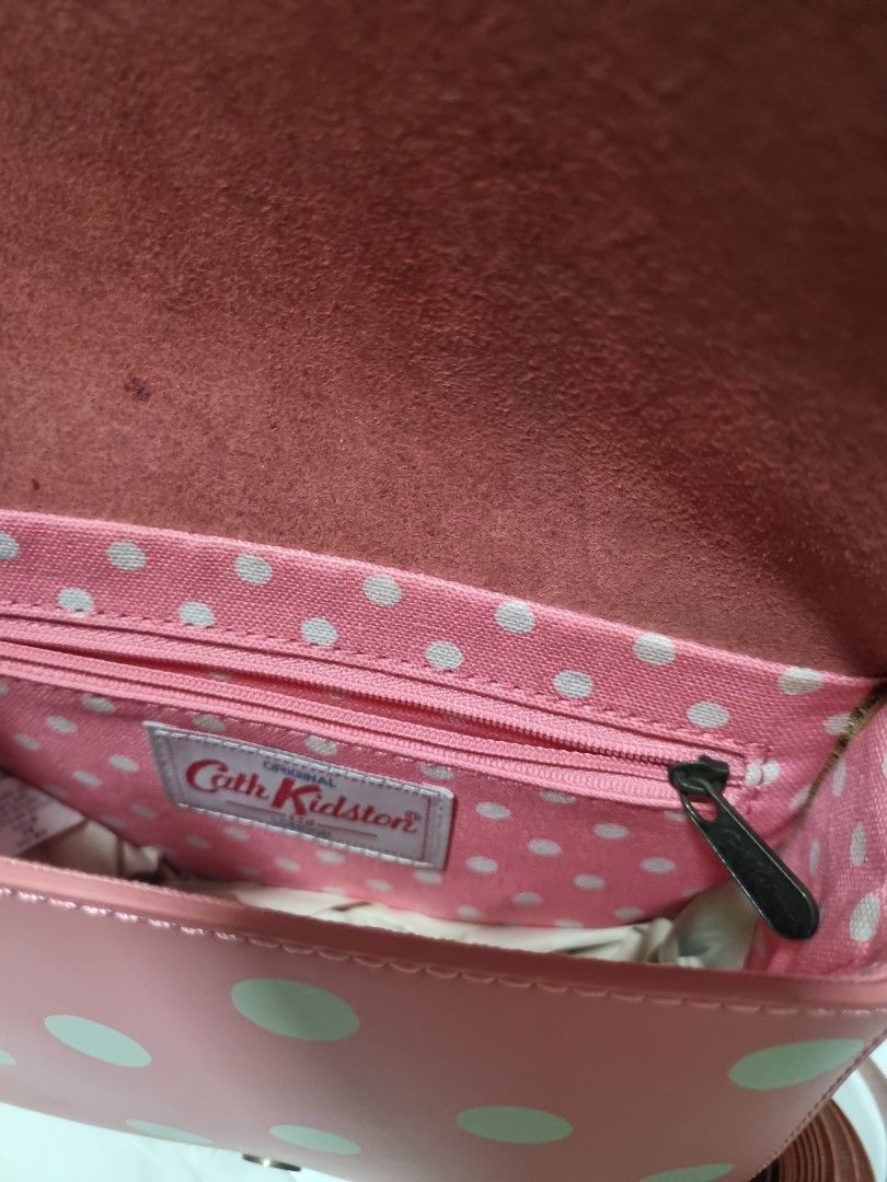 Cath kidston pink leather bag discount