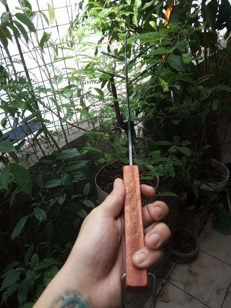 Charcoal Companion skewer (Category: Hiking & Camping) located in Pasig City. Submitted by juanenes (Listing ID 1285859013, Image 3). Description: FOR SALE!:) Charcoal Companion skewer 4 pcs for 200 carbon steel rosewood handle halos 600mm ang haba tamang tama to magdadagat,magcacamping kayo o kahit jan lng sa inyo:) itusok nyo trip nyo LALAMOVE✓ GCASH✓ JRS✓ eastwoodQC location.