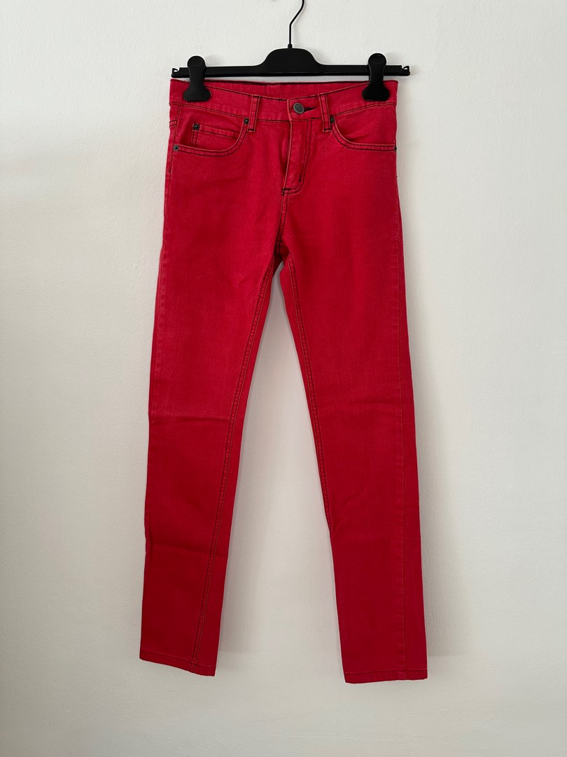 Cheap red jeans 2025